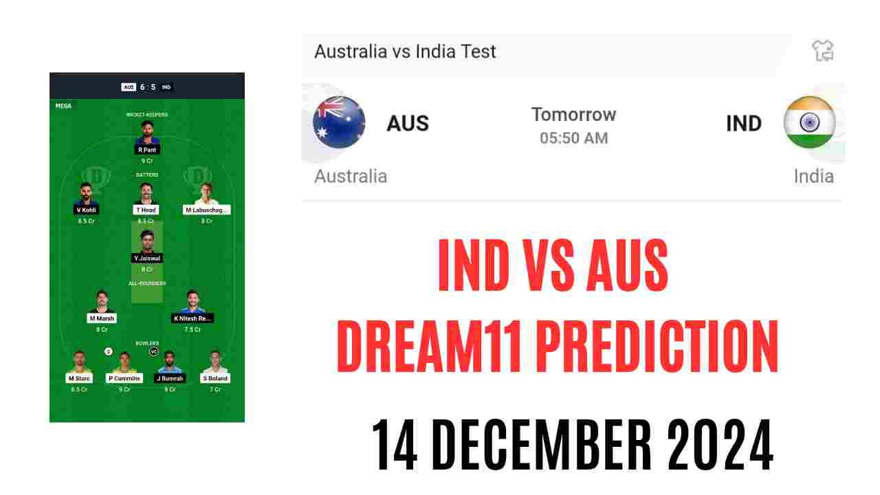 dream11 prediction ind vs aus 3rd test